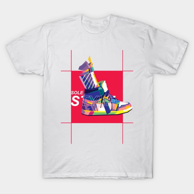 Agile Shoes Popart T-Shirt by ifatin